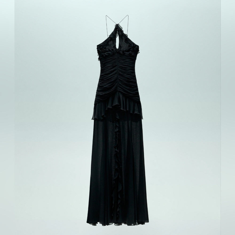 MANGO Exclusive Maxi Silk Dress - Picture 2 of 6